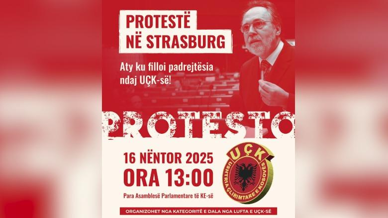 Veteranët e UÇK më 16 nëntor protestë para Asamblesë Parlamentare të Këshillit të Europës në Strasburg
