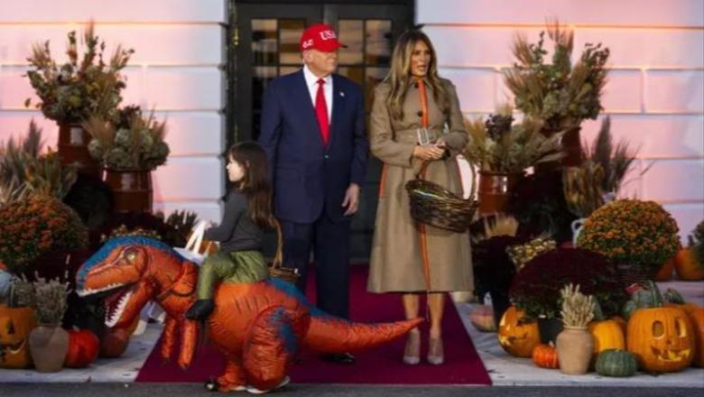 Trump dhe Melania festojnë Halloween-in