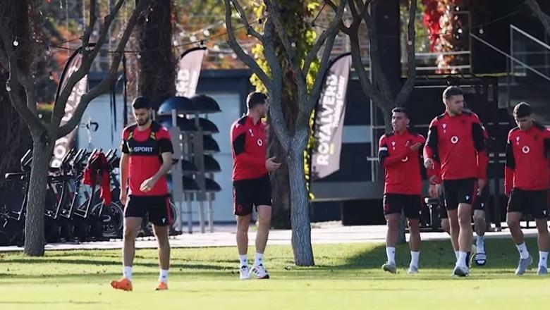 Andorra-Shqipëri/ Kombëtarja nis grumbullimin, zhvillon stërvitjen e parë në Barcelonë (VIDEO)