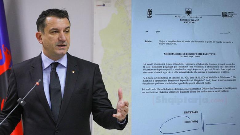 Kushtetuesja e la në detyrë, Veliaj urdhër nga qelia: Tirana të zbukurohet për festat fundvitit