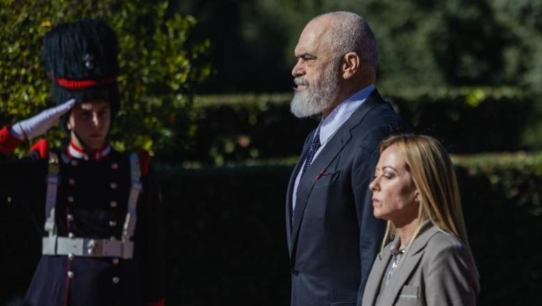 Mbledhja e parë mes dy qeverive, kryeministri Rama pritet në Romë nga Giorgia Meloni (VIDEO)