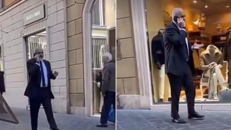 VIDEOLAJM/ Rama i irrituar rrugëve të Romës, flet në telefon me vartësin: Për çfarë je vënë bashkëkryetar? Na keni kthyer një vit pas...