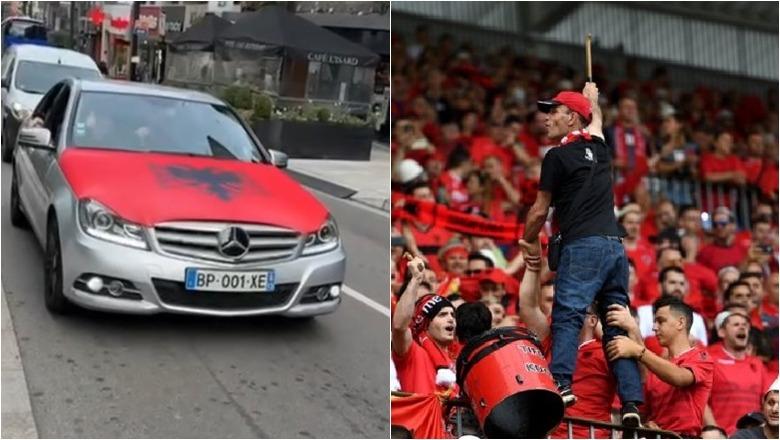 VIDEO/ Andorra 'vishet' kuqezi, tifozët e Kombëtares nisin festën me flamuj dhe plisa