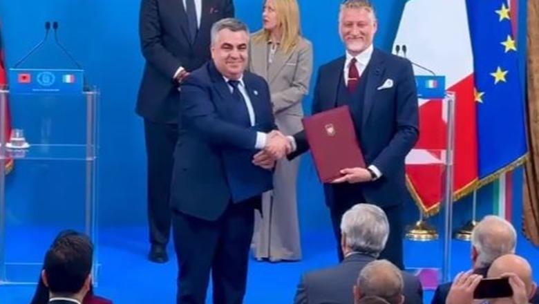 Marrëveshjet Itali-Shqipëri/ Ministri Gonxhja nënshkruan memorandum mirëkuptimi me Muzeun Kombëtar të Arteve të Shekullit XXI në Romë