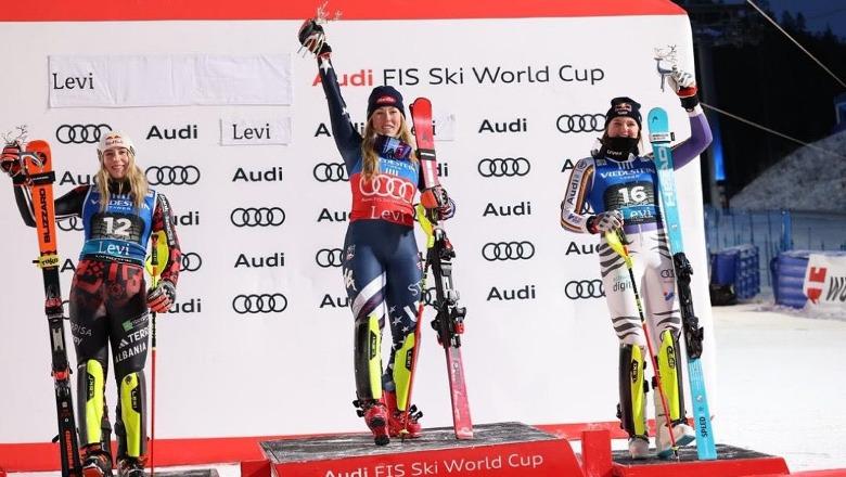 Ski/ Fenomenale në Kupën e Botës, Lara Colturi merr vendin e dytë! Feston ditëlindjen e 19-të me flamurin kuqezi në podium