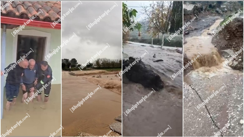 Moti i keq/ Përmbytje në Delvinë e Finiq, evakuohen 6 familje! Izolohen 10 fshatra në Mirditë! Vjosa rrezikon të dalë nga shtrati