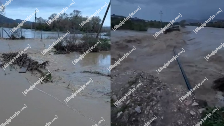 Moti i keq  Vjosa arrin në pikën 8 25 metra  10 banesa të përmbytura në Novoselë dhe Fitore