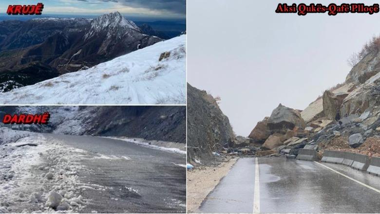 Moti i keq/ Situata drejt normalizimit, ulet niveli i lumenjve, reshje bore nga veriu në jug! Masive shkëmbore bllokojnë aksin Qukës-Qafë Plloçë