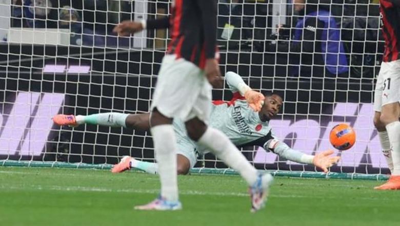 Milano  vishet  kuqezi  Milani mposht 0 1 Interin në derbi  Maignan pret penalltinë  Roma në krye të Serie A