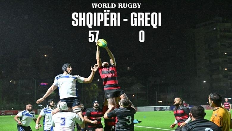 Shqipëria e regbisë bën historinë, kuqezinjtë mposhtin 57-0 Greqinë në Tiranë