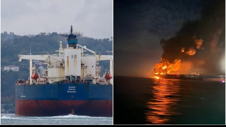 Shpërthimet dëmtojnë cisternat ruse pranë brigjeve të Turqisë  po zhvillohen operacione shpëtimi