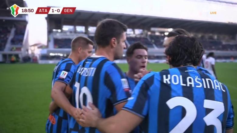 VIDEO  Berat Gjimshiti bën  bomberin  në Kupën e Italisë  kalon Atalantën në avantazh  Goli i parë për këtë sezon