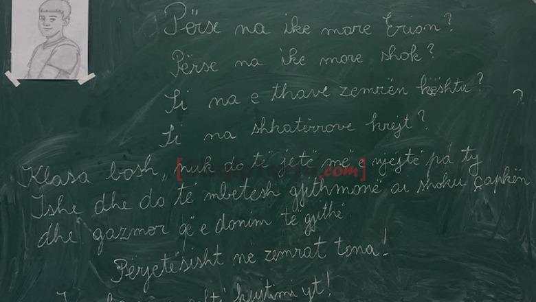 FOTOLAJM/ 15-vjeçari u godit me thikë nga bashkëmoshatari, shokët e klasës: Përse na ike more Erion? Klasa është bosh pa ty