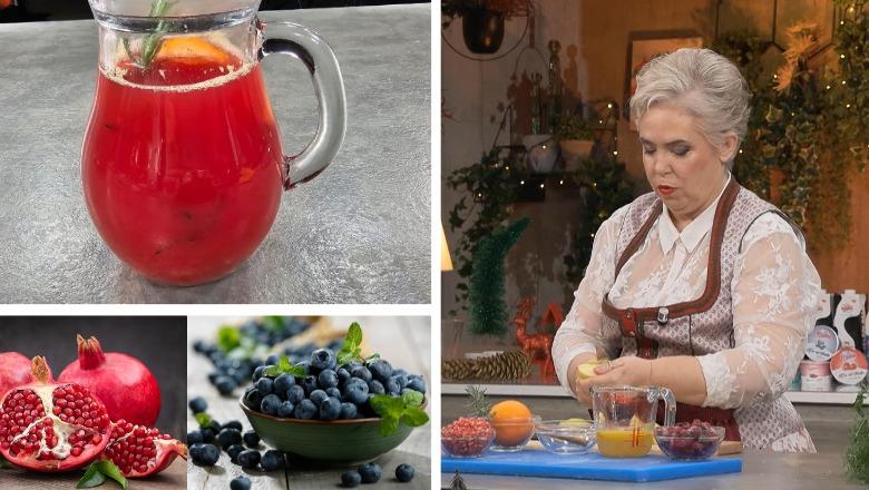 Sangria e festave me boronicë e shegë nga zonja Albana