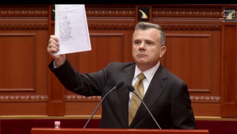 Balla nxjerr listën me firmat e deputetëve të PD që kanë mbështetur Endrit Shabanin, ironi me Nokën: I ka bindur Salianji