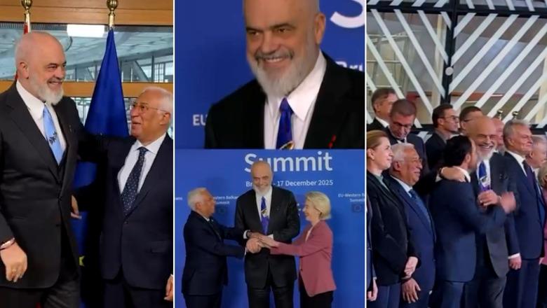 Samiti në Bruksel, Rama publikon pamjet: Një videokartolinë e ditës së djeshme të Ballkanit Perëndimor në BE