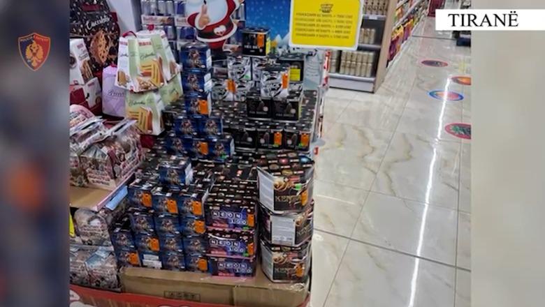 Tiranë/ Tregtonin lëndë piroteknike ilegalisht, arrestohen tre pronarë marketesh