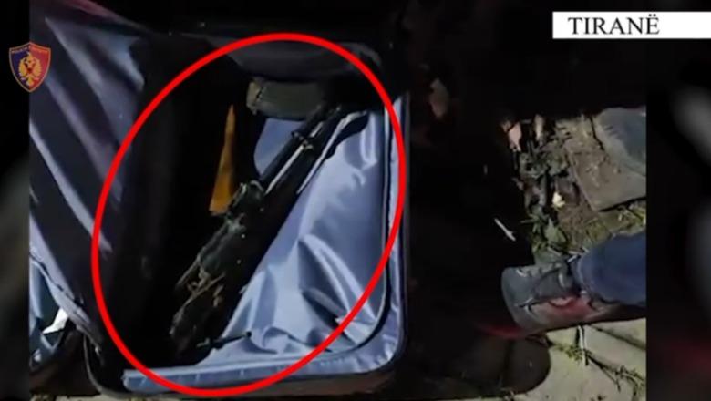 Tiranë/ Arrestohet 24-vjeçari me kallashnikov në valixhe, donte ta shiste