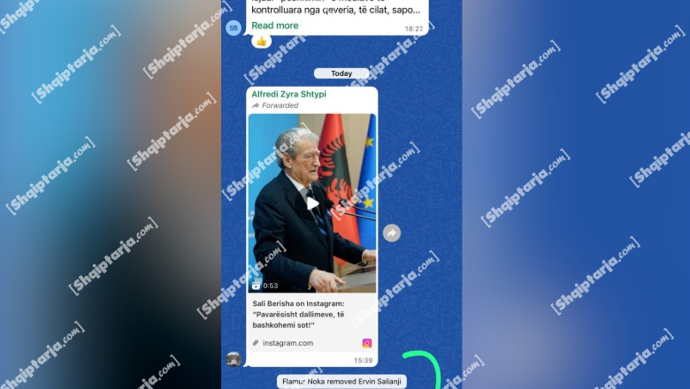 Flamur Noka nxjerr Ervin Salianjin nga grupi i Whatsapp-it të Kryesisë