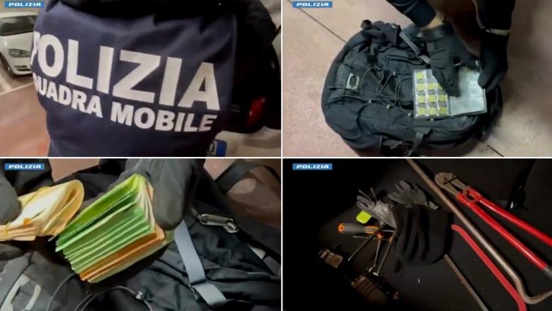 Goditet banda e 'skifterëve' në Itali, arrestohen 4 shqiptarë! Ja si u futën në kurth, mijëra euro mall i grabitur (VIDEO)