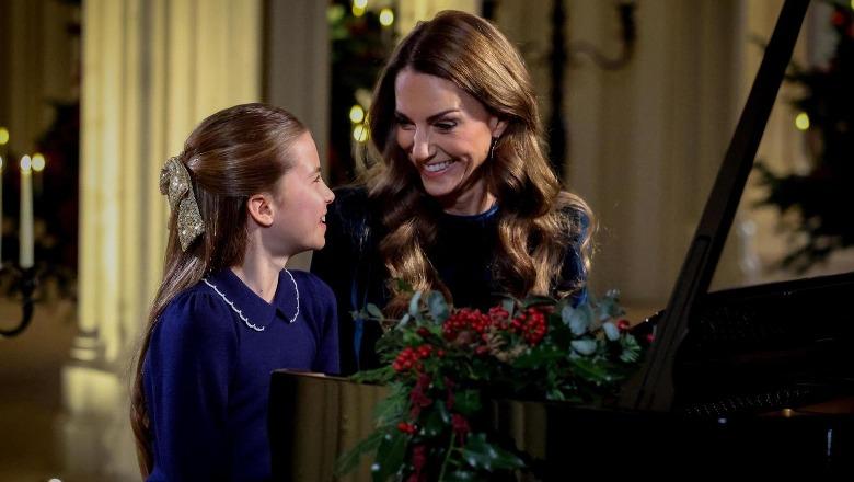 Princesha Catherine dhe Princesha Charlotte surprizojnë me një duet në piano për Krishtlindje