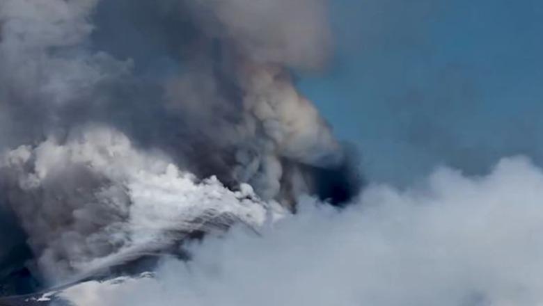 Shpërthen vullkani Etna, shtëllungat e tymit mbulojnë qiellin e Italisë