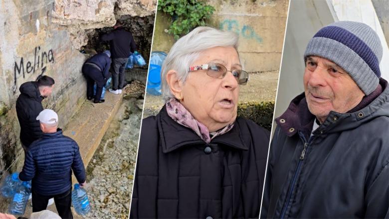 Vlora prej 3 ditësh pa ujë të pijshëm, qytetarët mbushin në burime! Spitali furnizohet me autobotët e zjarrfikësve (VIDEO)