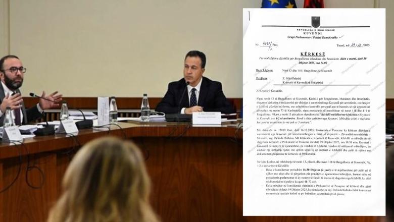 Çështja Balluku, PD kërkon që nesër të mblidhet Këshilli i Mandateve: 2 javë ishin të mjaftueshme për t’u njohur me dosjen e SPAK