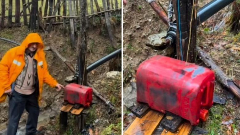 Një ‘hidrocentral’ në kushte shtëpie, Marjana Koçeku ndan videon e banorit: Mban tërë dritat dhe dy televizorë (VIDEO)