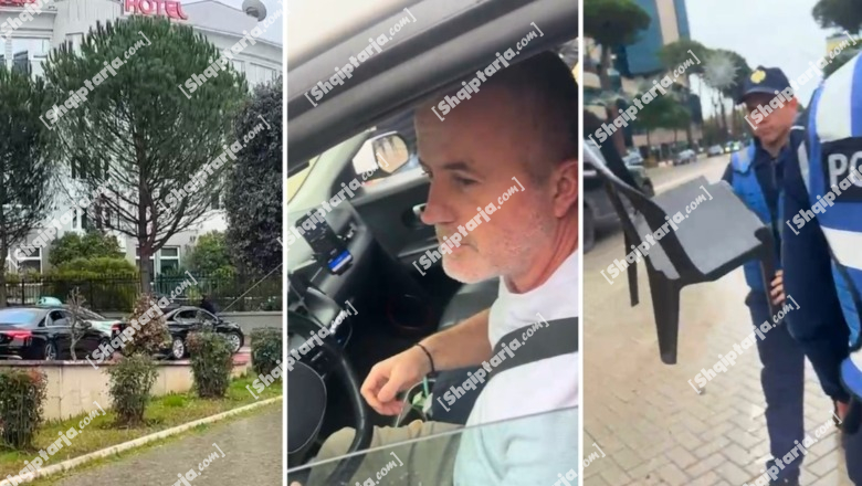 Edi Rama del nga zyra, mbështetësit e Lapajt brohorima! Taksisti iu sjell karrige të reja, policia nuk e lejon të ndalojë në bulevard (VIDEO)