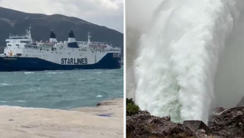 Moti i keq/ Nisin shkarkimet në Koman dhe Vaun e Dejës! Niset për në Brindisi trageti që mbeti në det të hapur