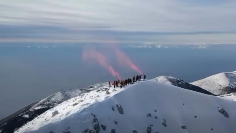 Kartolinë dimri nga Mali i Çikës, Rama ndan pamjet e ‘takimit’ të dëborës e detit