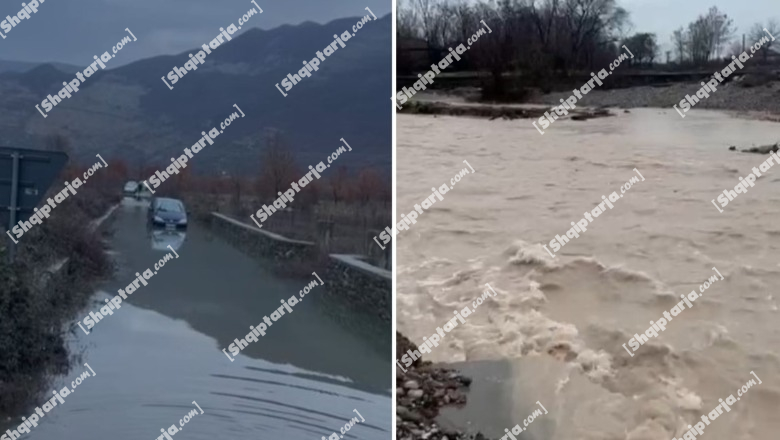 Malësi e Madhe/ Reshjet e dendura të shiut, përmbytje nga Përroi i Thatë në Kamicë! Kalimi vetëm me automjete të larta