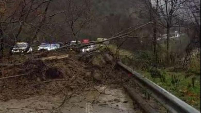Moti i keq, bllokohet aksi Tepelenë-Gjirokastër/ Masivi shtufor bie në rrugë, radhë e gjatë automjetesh