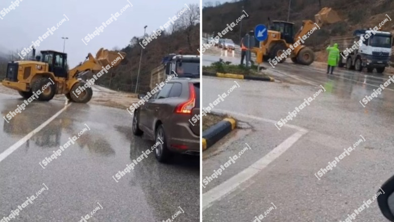 Bllokohet aksi rrugor Uji i Ftohtë-Tepelenë, shkak rrëshqitja e dherave
