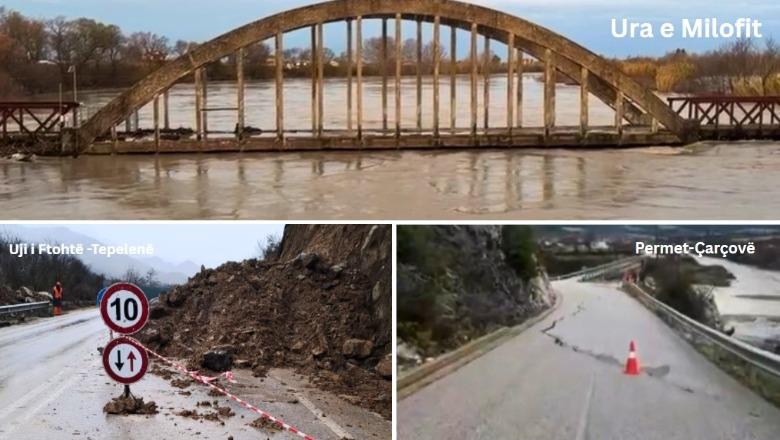 Bie niveli i ujit në Vjosë, shkon në 8.4 m! Bllokohet aksi Uji i Ftohtë-Tepelenë, shkak rrëshqitja e dherave! ‘Paralizohet’ qarkullimi edhe në segmentin Klos-Burrel (VIDEO)