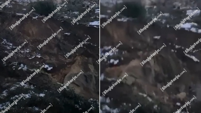 Vijon rrëshqitja e dheut në Matogjinë të Vlorës, banesa të rrezikuara (VIDEO)