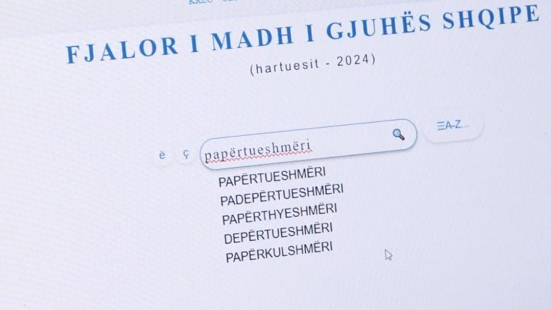 Hapet faqja online e 'Fjalorit të madh të gjuhës shqipe'! Përfshihen mbi 105 mijë fjalë