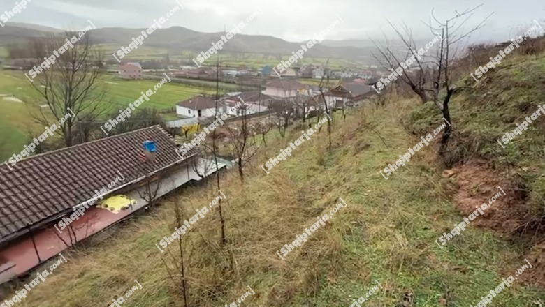 Rrëshqitje dherash në fshatin Çërravë të Pogradecit, rrezikohet banesa ku jetojnë dy familje