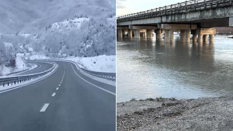 Moti i keq në Shqipëri/ Lumi Vjosa del sërish nga shtrati, rrezikon të arrijë nivelin 9 metra! Rikthehen reshjet e dëborës në Rrugën e Kombit
