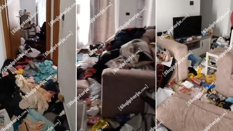 E kthyer ‘përmbys’ me papastërti në 4 cepat, ish-vjehrra nxjerr VIDEON brenda banesës ku 33-vjeçarja braktisi 3 fëmijët në Durrës