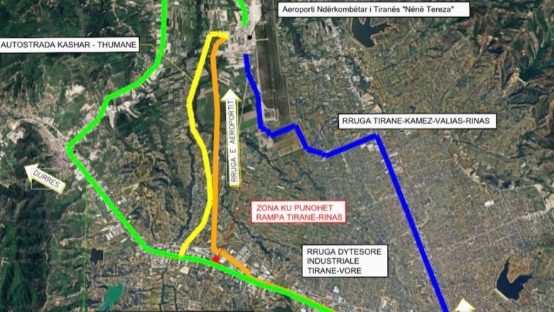 Ndërtimi i mbikalimit të ri në Qafë Kashar, sot në orën 20.00 bllokohet dalja Tiranë-Rinas! ARRSH: Qarkullimi për në aeroport do bëhet nga këto 3 akse 