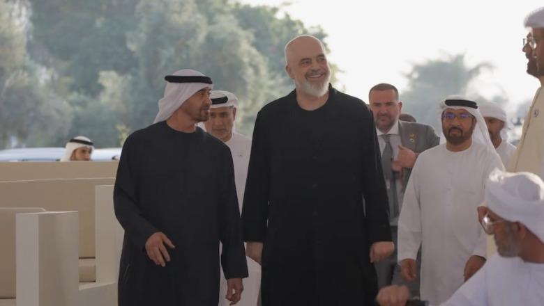 U nderua me urdhrin 'Zayed' në Abu Dhabi, Rama ndan videon nga Pallati Presidencial: Moment i paharrueshëm 