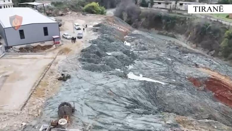 Ndërtonte pa leje dhe mbetjet i hidhte në lumin e Tiranës, vihet në pranga 43-vjeçari