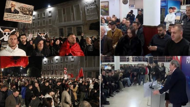 FOTOLAJM/ Berisha apo Lapaj: Kush ‘fitoi’ për nga numri i pjesëmarrësve në tubim? (MESAZHET) 