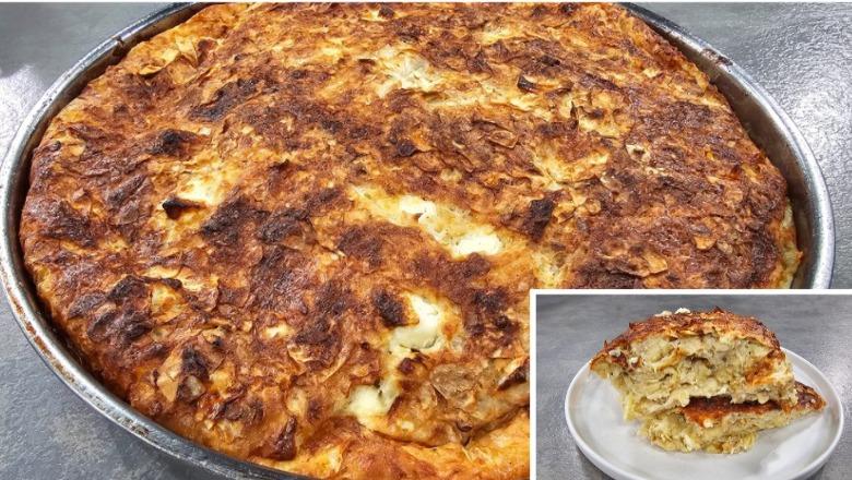 Petanik me djathë, kos dhe vezë nga zonja Albana