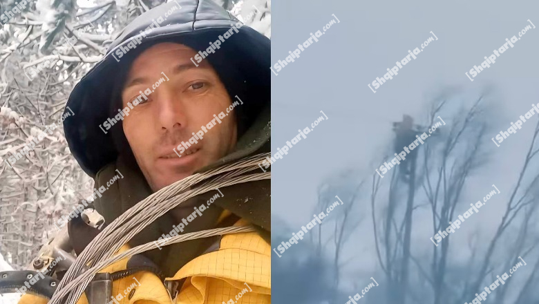 Mes stuhisë dhe dëborës, elektriçisti sfidon motin e keq për t’i rikthyer energjinë banorëve në Kolonjë