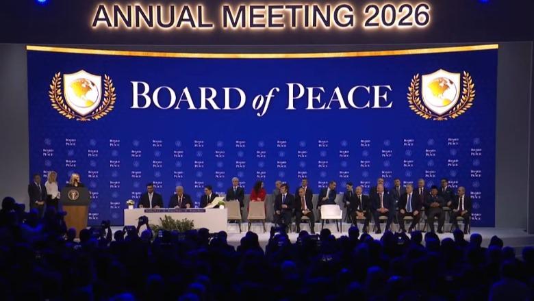 Prezantimi i Bordit të Paqes për Gazën, prezente Vjosa Osmani! Kryeministri Rama nuk është i pranishëm në Davos