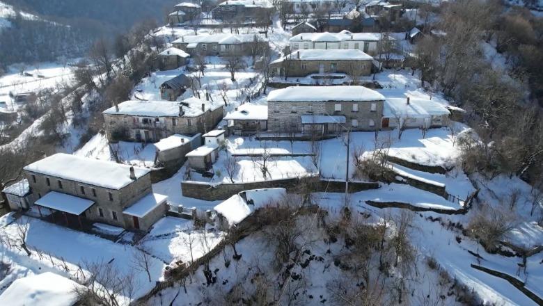 Fshatrat e Devollit të Sipërm në Korçë nën petkun e bardhë të dëborës, banorët: Turistët vijnë nga të gjitha anët për t'i vizituar 