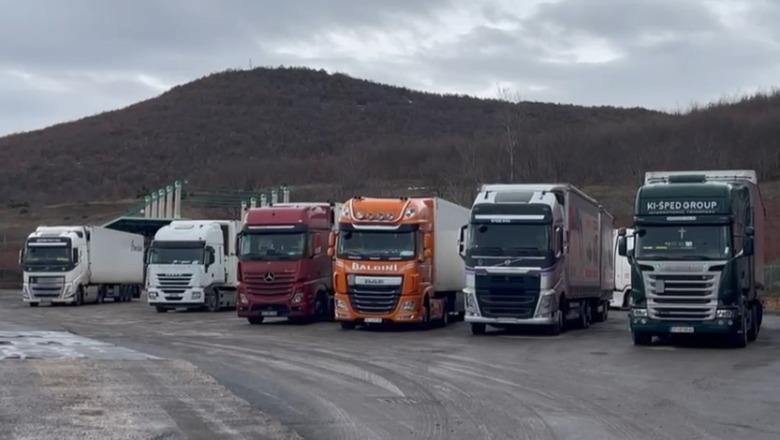 Protesta e kamionistëve, vijojnë hyrje-daljet e mjeteve të rënda në Qafë Thanë 